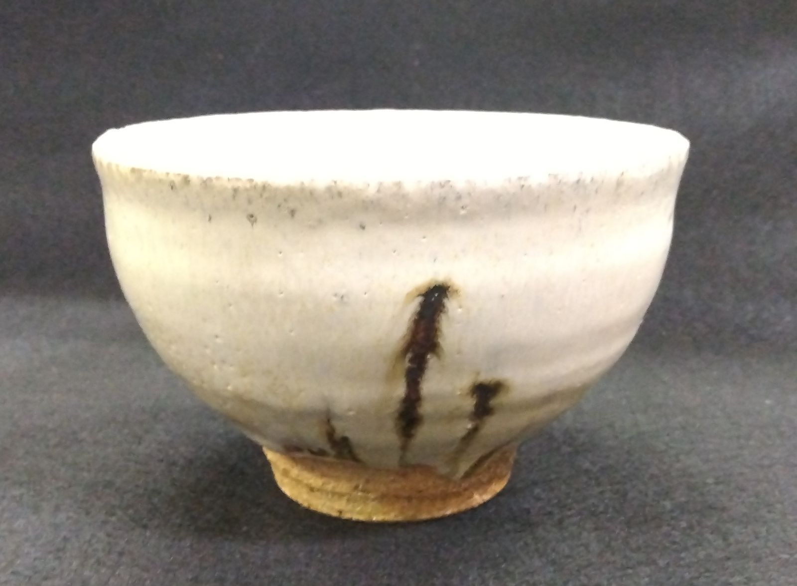 茶道具 茶碗 唐津 焼斑唐津 絵斑唐津 岡本作礼 共箱