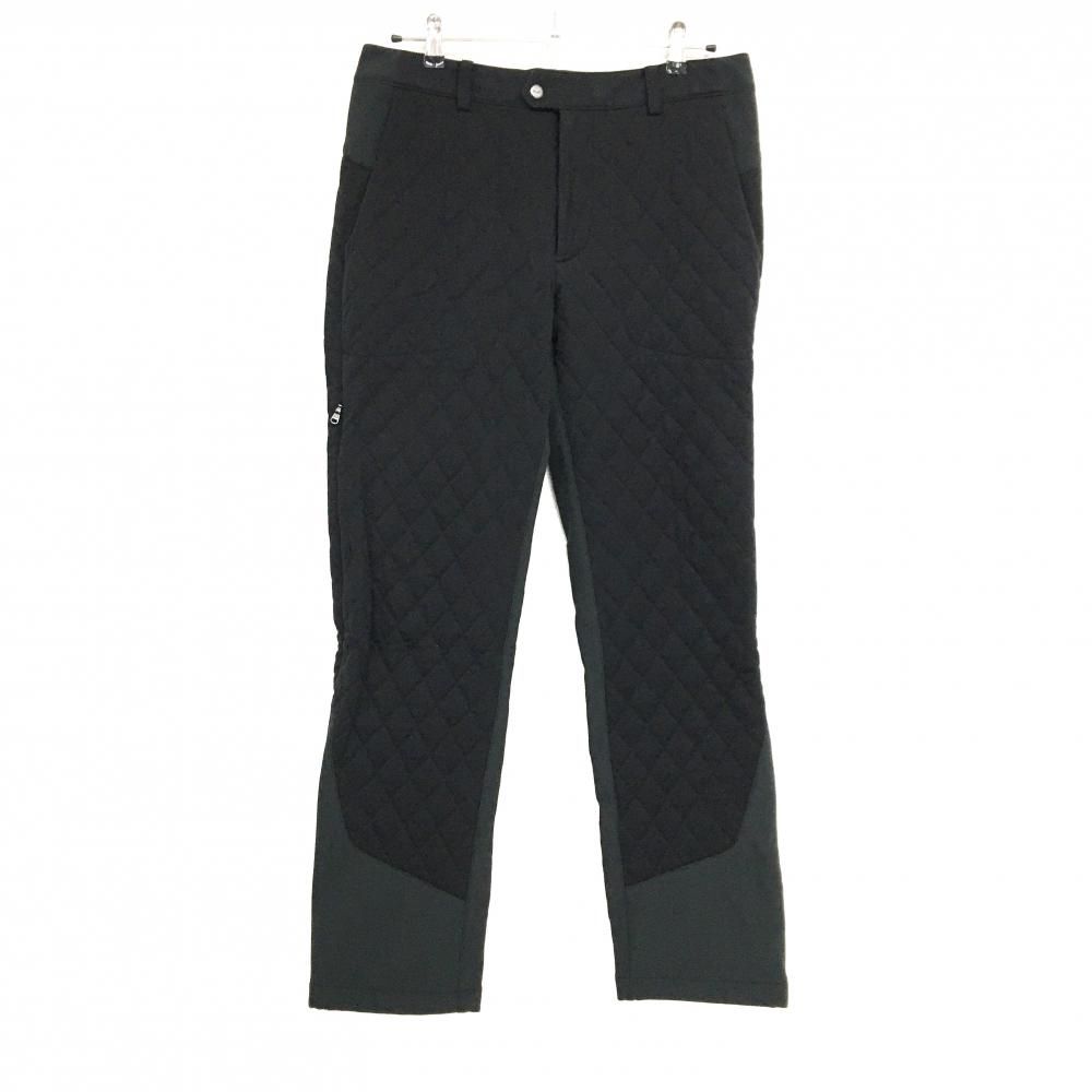 超 RLXラルフローレン 中綿切替パンツ 黒 キルティン部分中綿 一部裏起毛 メンズ 175 82A ゴルフウェア Ralph Lauren