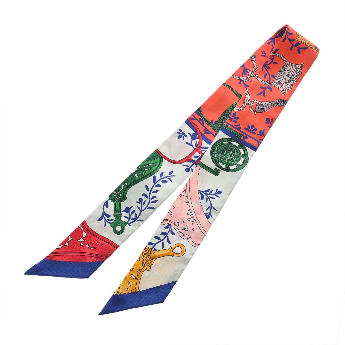 新同 エルメス ツイリー WOW SH BLEU マルチ レディース シルク100％ スカーフ