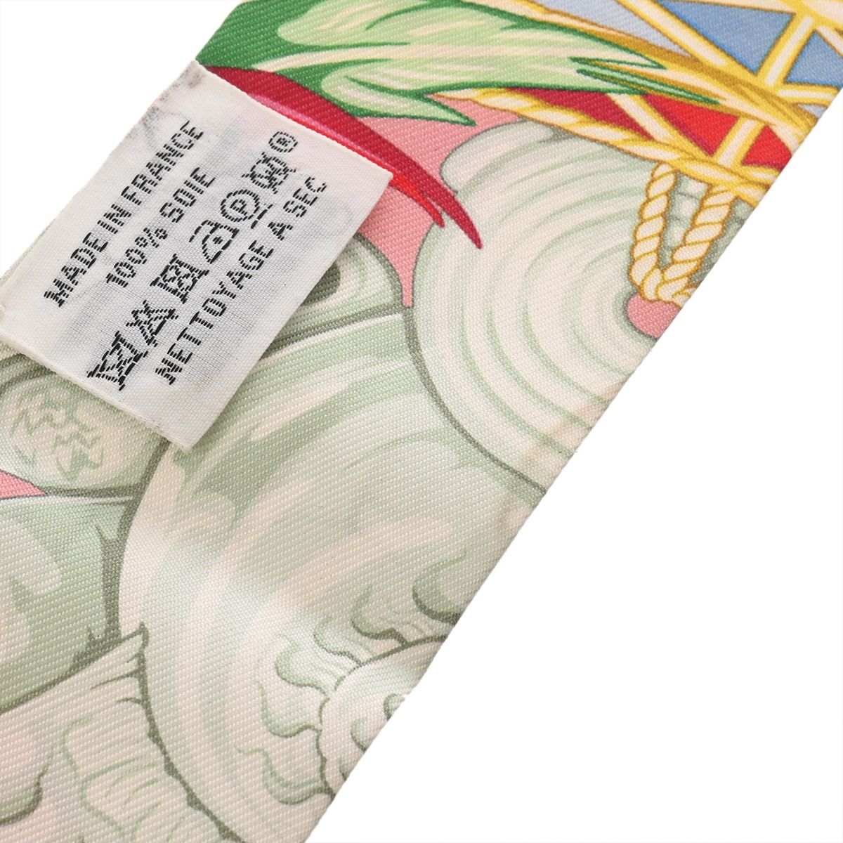 エルメス ツイリー DANSE PACIFIQUE ピンク/マルチカラー レディース