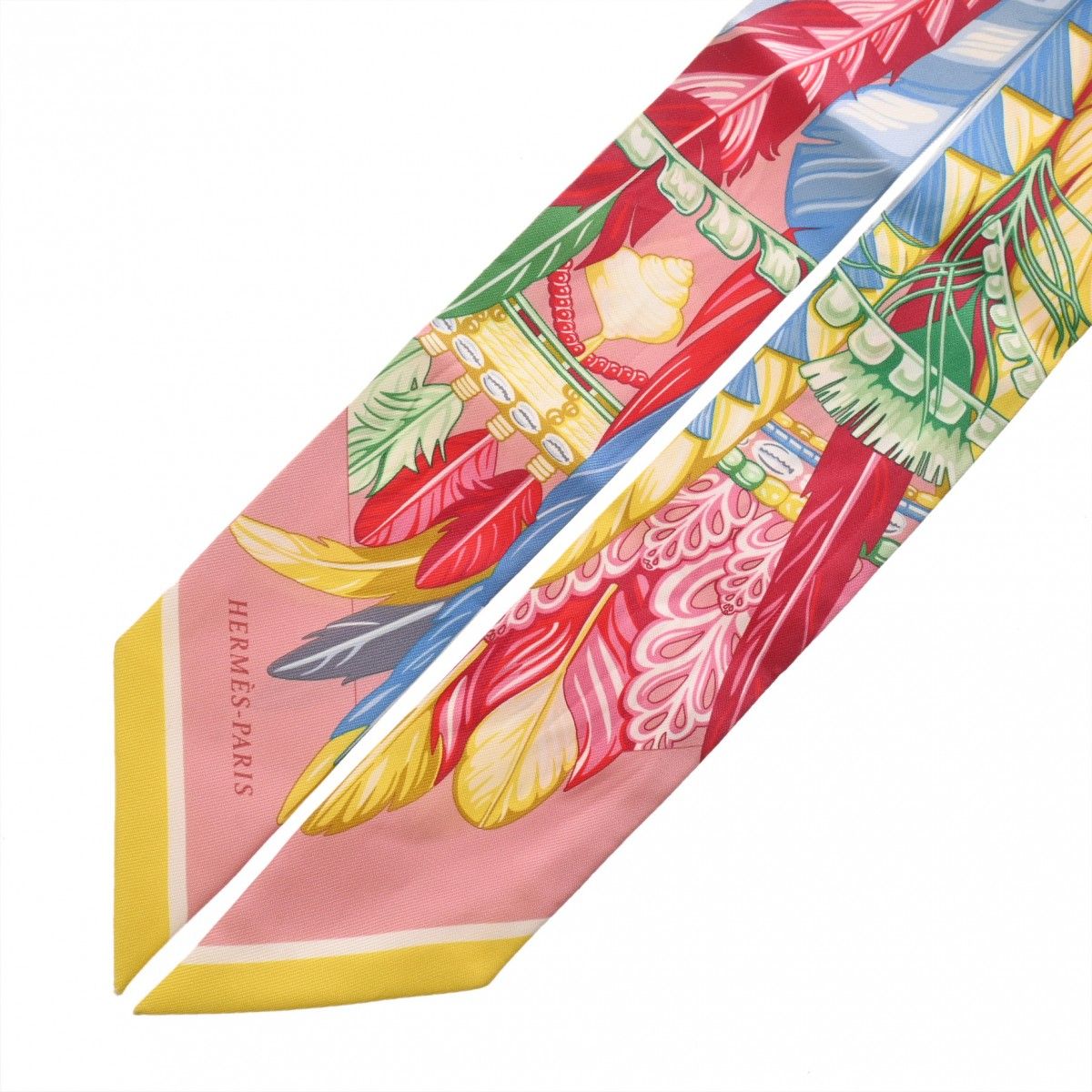 エルメス ツイリー danse pacifique Hermes Twilly Danse Pacifique Orange Fuchsia and Kaki | Mightychic