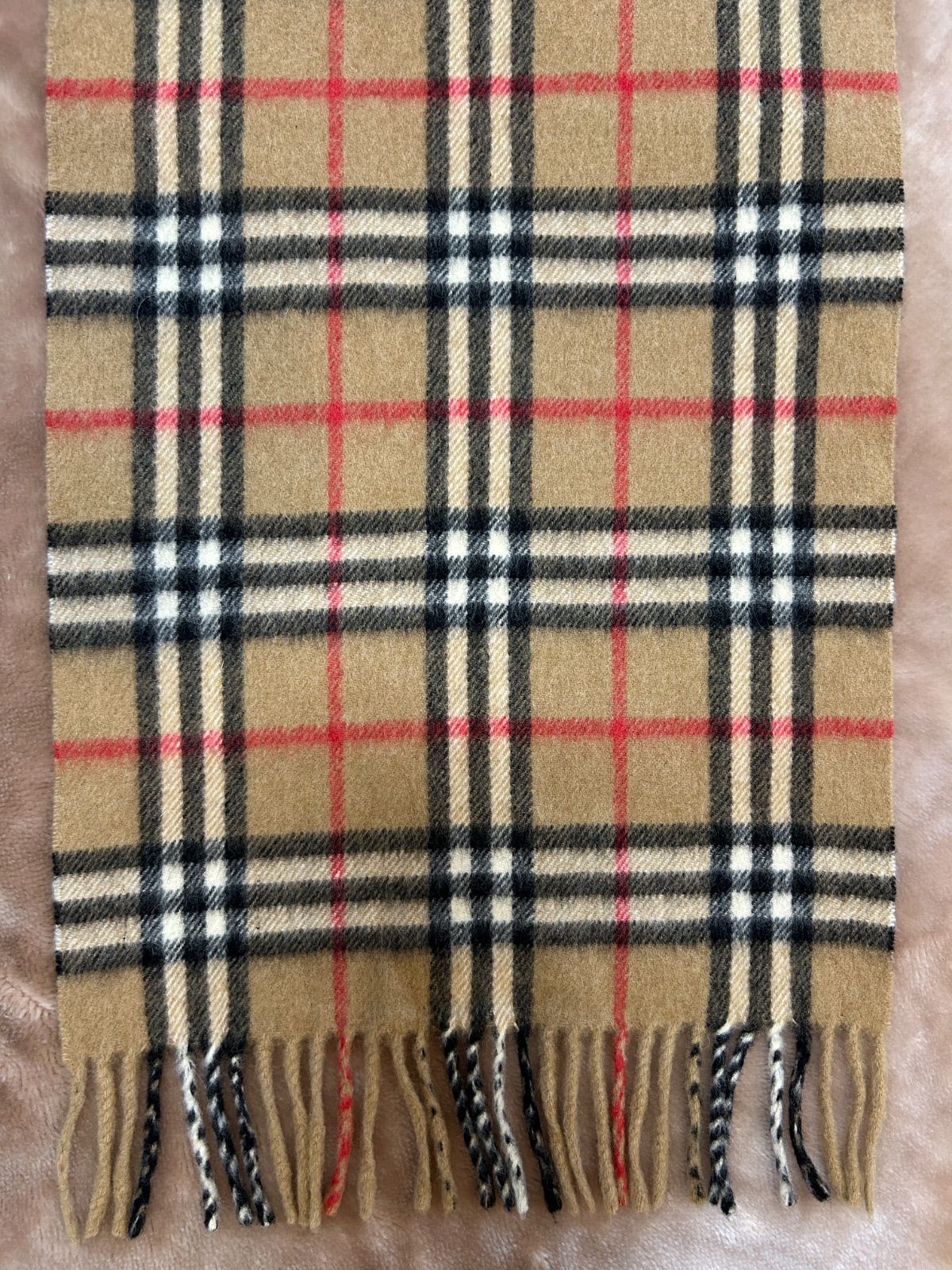 英国製 ノバチェックストールショールスカーフ