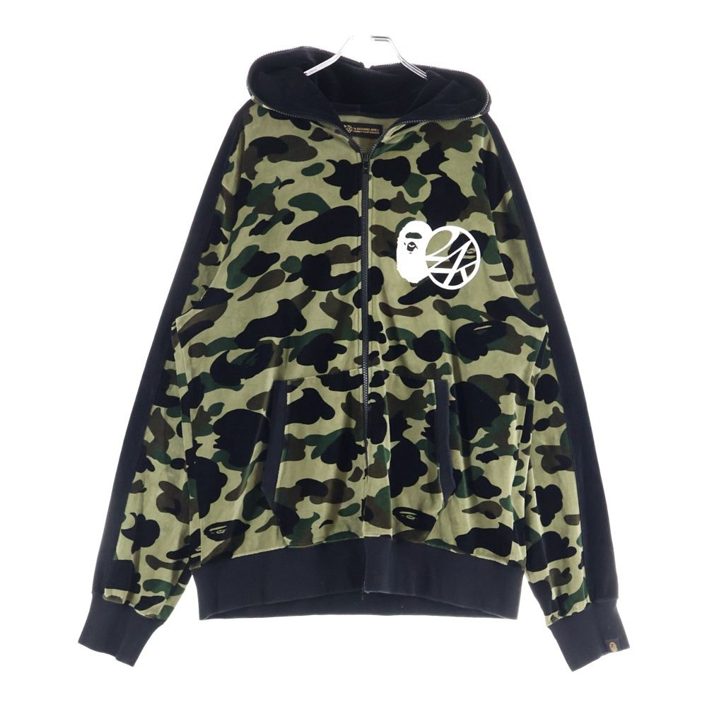 A BATHING APE アベイシングエイプ SET UP HOODIE-PANTS 001ZPB731907X セットアップ ジップアップパーカー フーディー スウェットパンツ マルチ