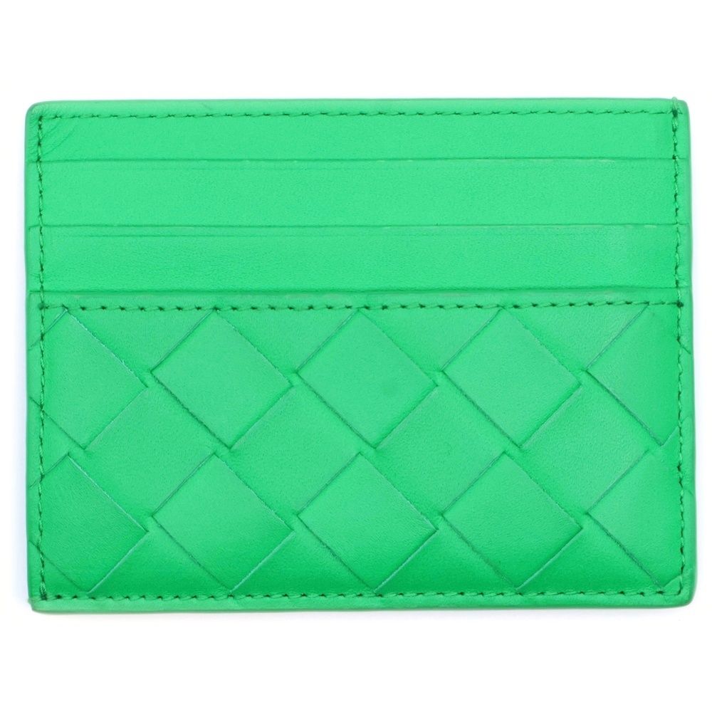 BOTTEGA VENETA ボッテガヴェネタ イントレチャート クレジット カードケース グリーン 635042