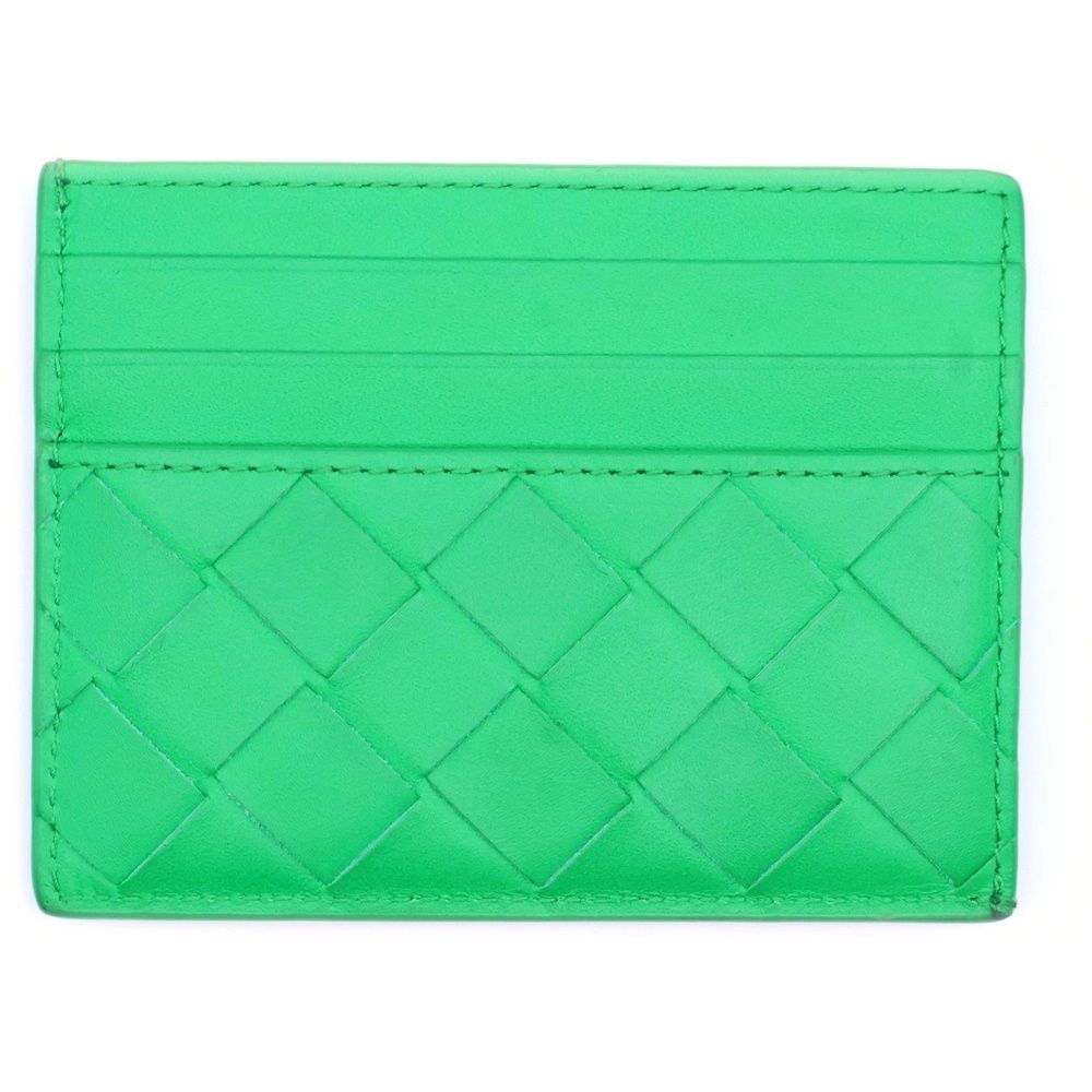 BOTTEGA VENETA ボッテガヴェネタ イントレチャート クレジット カードケース グリーン 635042