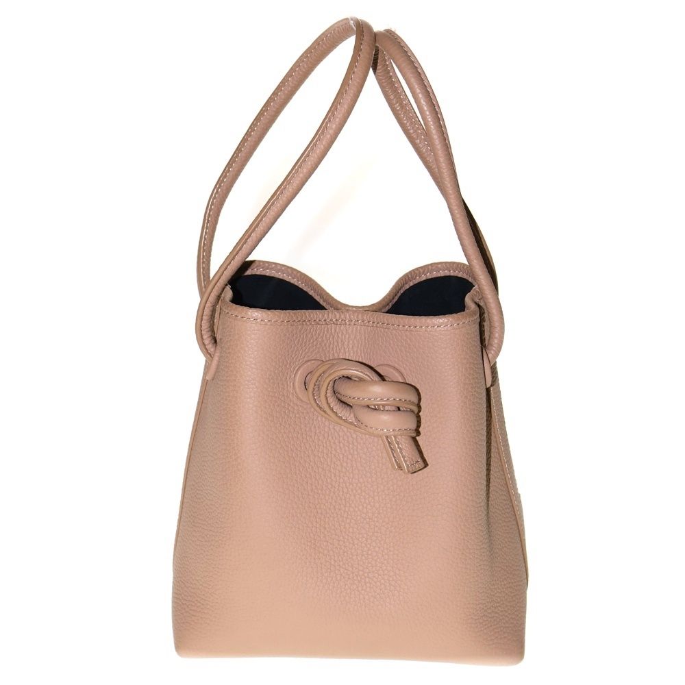 VASIC (ヴァジック) BOND MINI 巾着 レザーハンドバッグ ブラウン