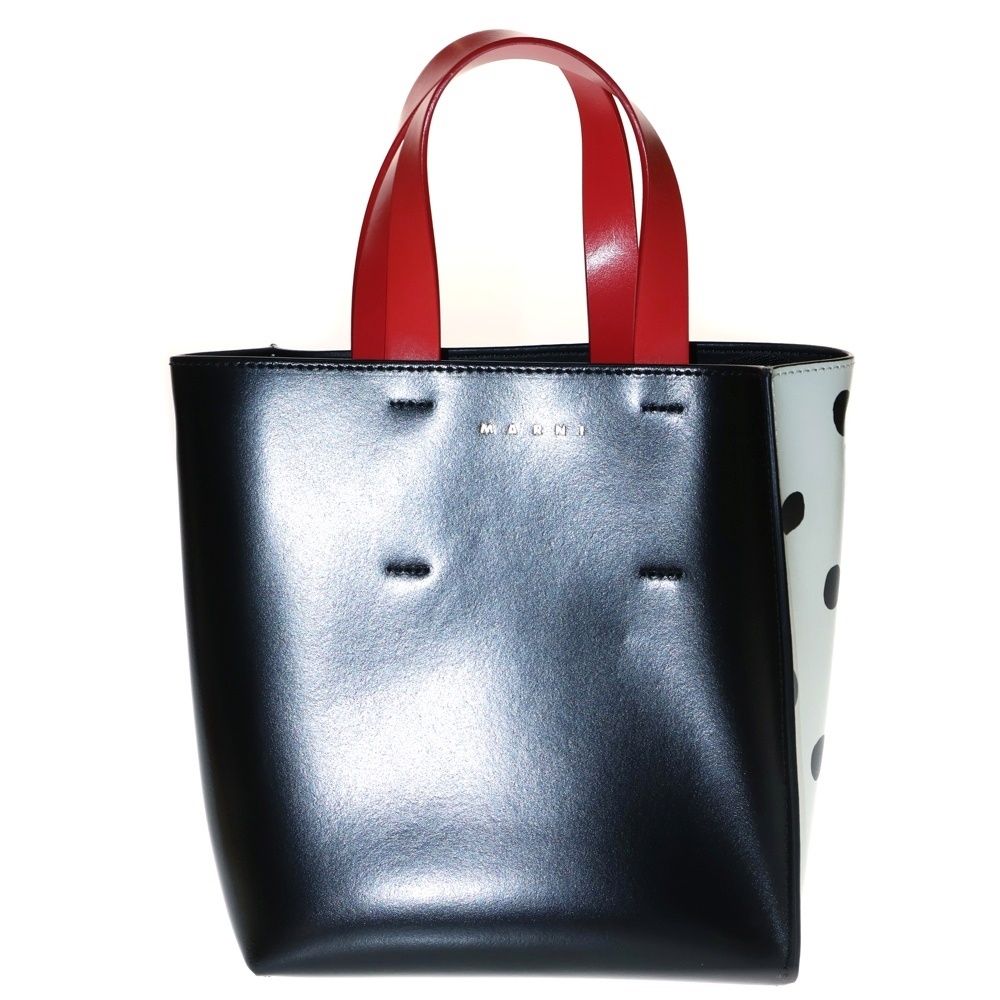 MARNI マルニ MUSEO MINI ミュゼオ ミニ ポルカドット 3WAY レザー トートバッグ ハンドバッグ ショルダーバッグ マルチ SHMP0039Q4-P6049