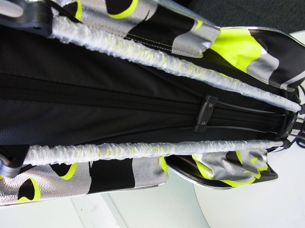  正規 MARK LONA マーク＆ロナ Cray Metallic Stand Bag クレイメタリックスタンドキャディバッグ MLS 4A SC01 イエロー黄 本物保証 練習ネット ゴルフバッグ キャディバッグ ゴルフ