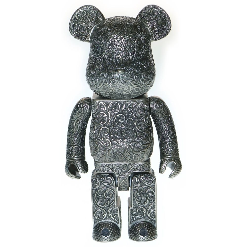 MEDICOM TOY メディコムトイ BE RBRICK ROYAL SELANGOR ARABESQUE BLACK 400 ベアブリック ロイヤルセランゴール 人形 フィギュア メタル ブラック
