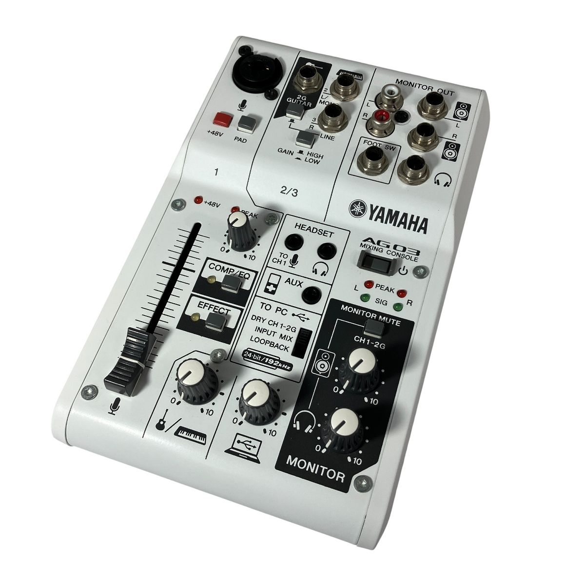 YAMAHA AG03 ウェブキャスティングミキサー オーディオインターフェース ライブストリーミングミキサー 良好 N10593967