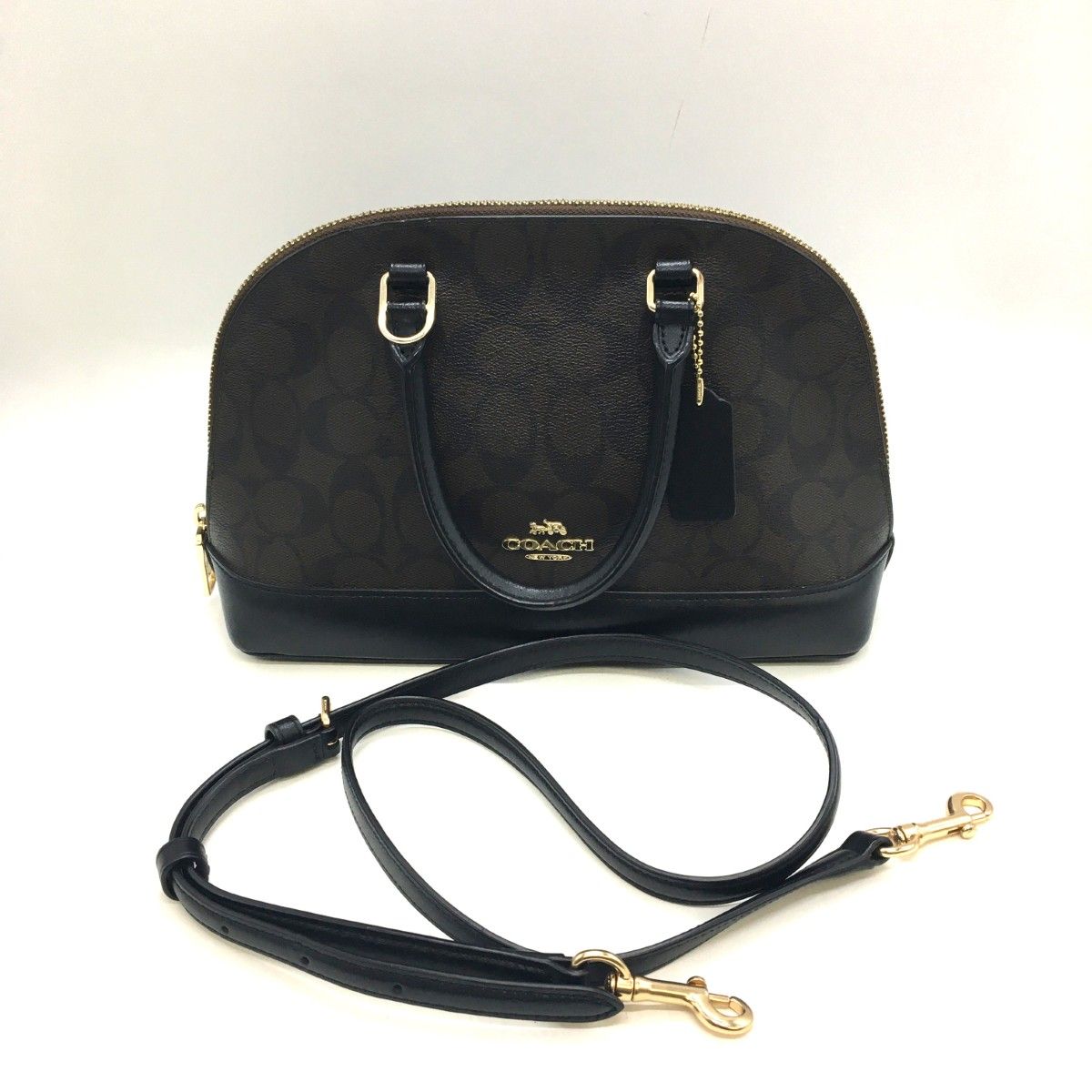 ◎◎COACH コーチ 2WAYバッグ COACH シグネチャー F27588 ブラック