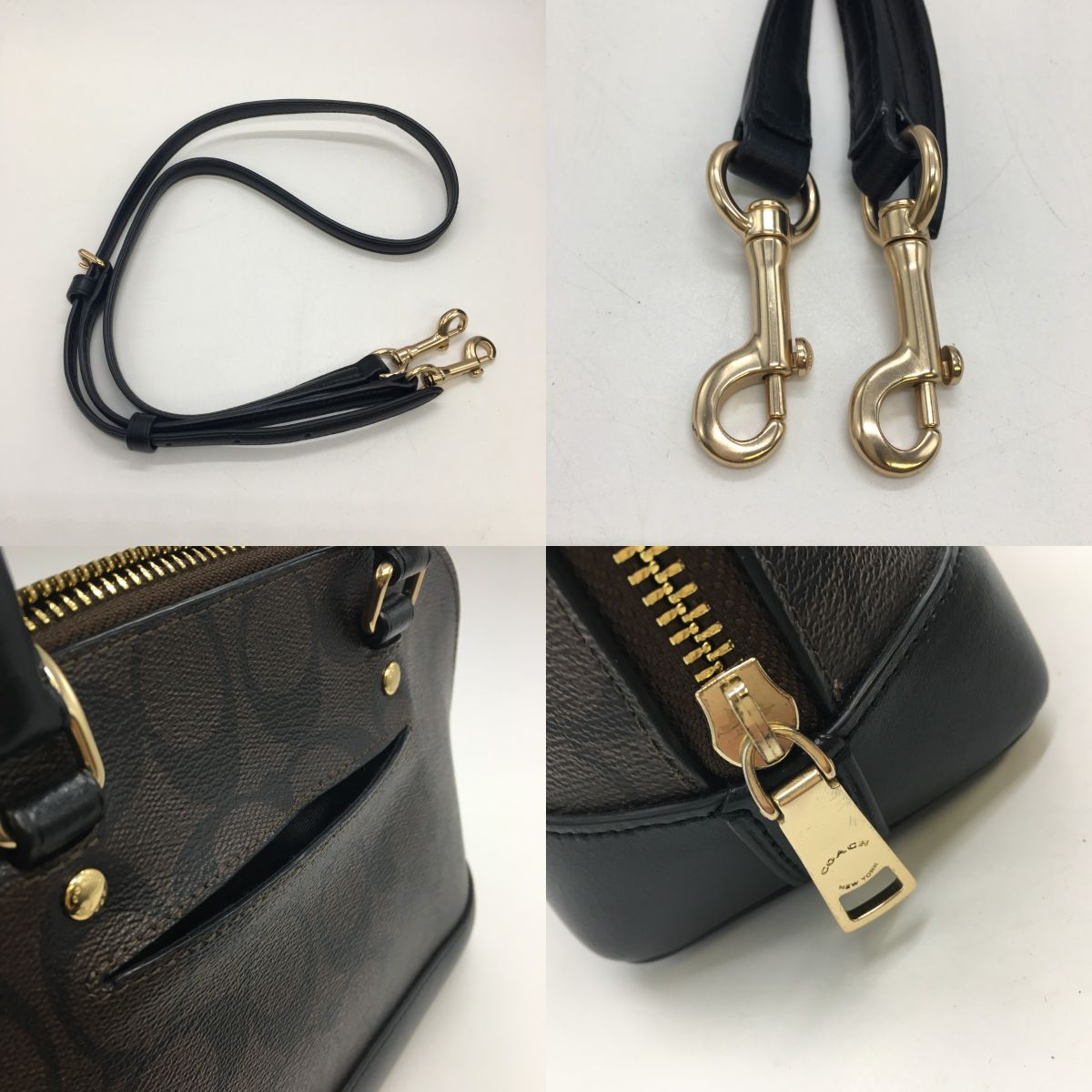 ◎◎COACH コーチ 2WAYバッグ COACH シグネチャー F27588 ブラック