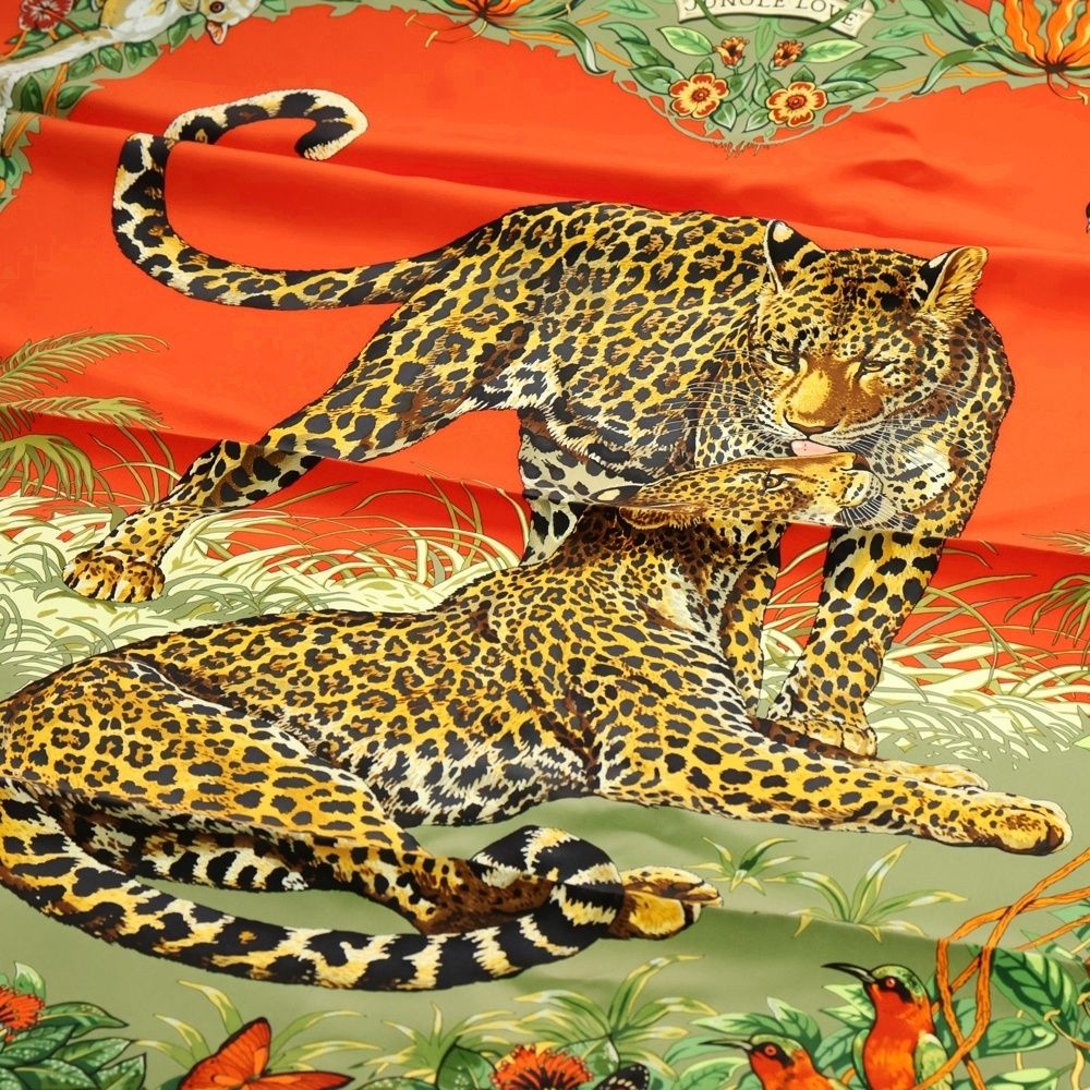 HERMES (エルメス) カレ90 JUNGLE LOVE HERMES ジャングル ラブ