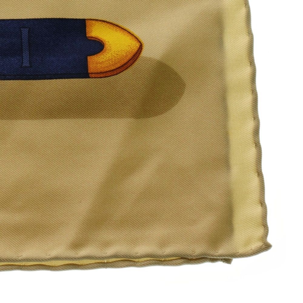 シルク ベージュ×ブラウン