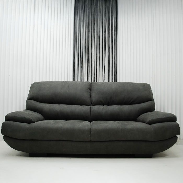 アウトレット 現品限り 一部 大 北欧調モダン ソファー チャコール 190 傷に強い素材 221201 メーダ2 5 p