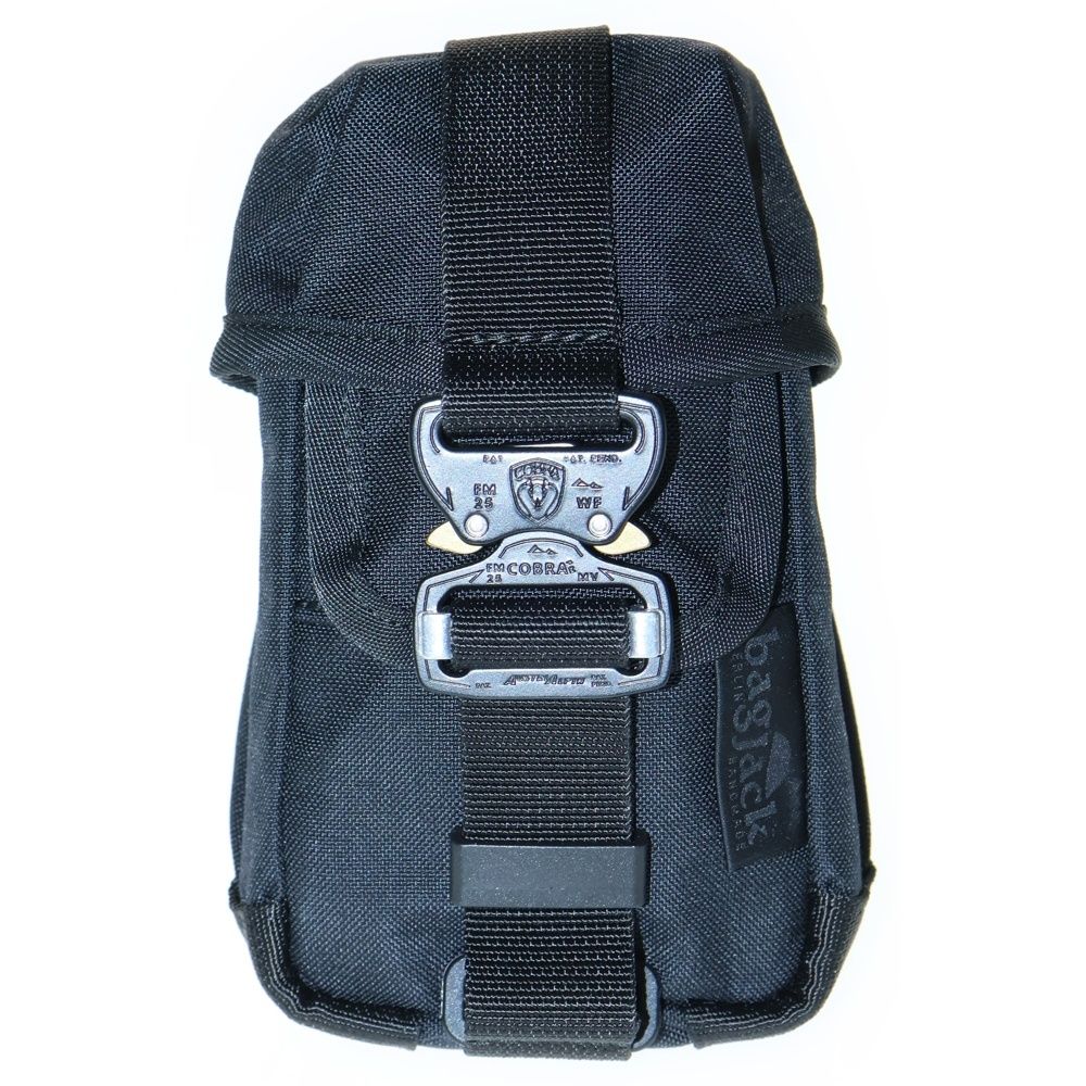 BAGJACK バッグジャック TCL HNTR POUCH XS コブラバックル ナイロン ポーチ ブラック