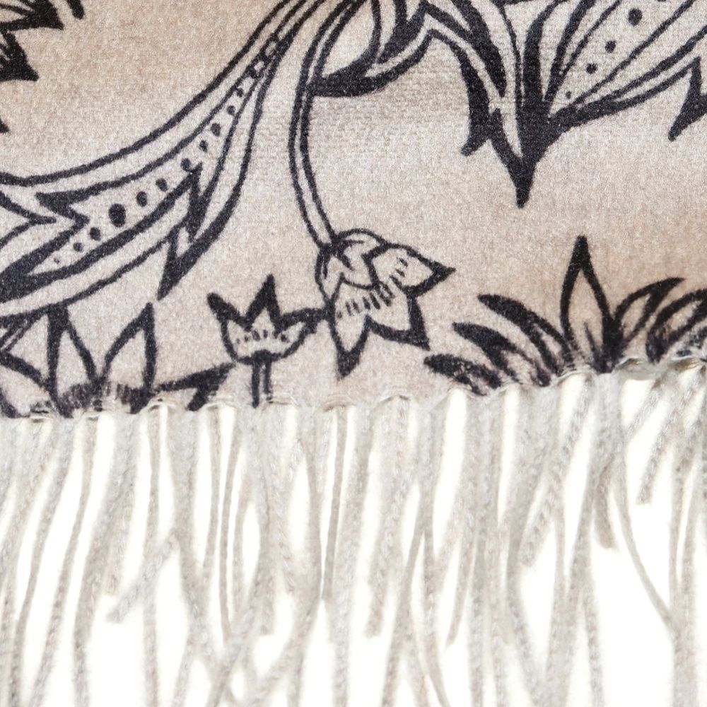 Max Mara (マックスマーラ) カシミヤニット フラワー総柄 マフラー