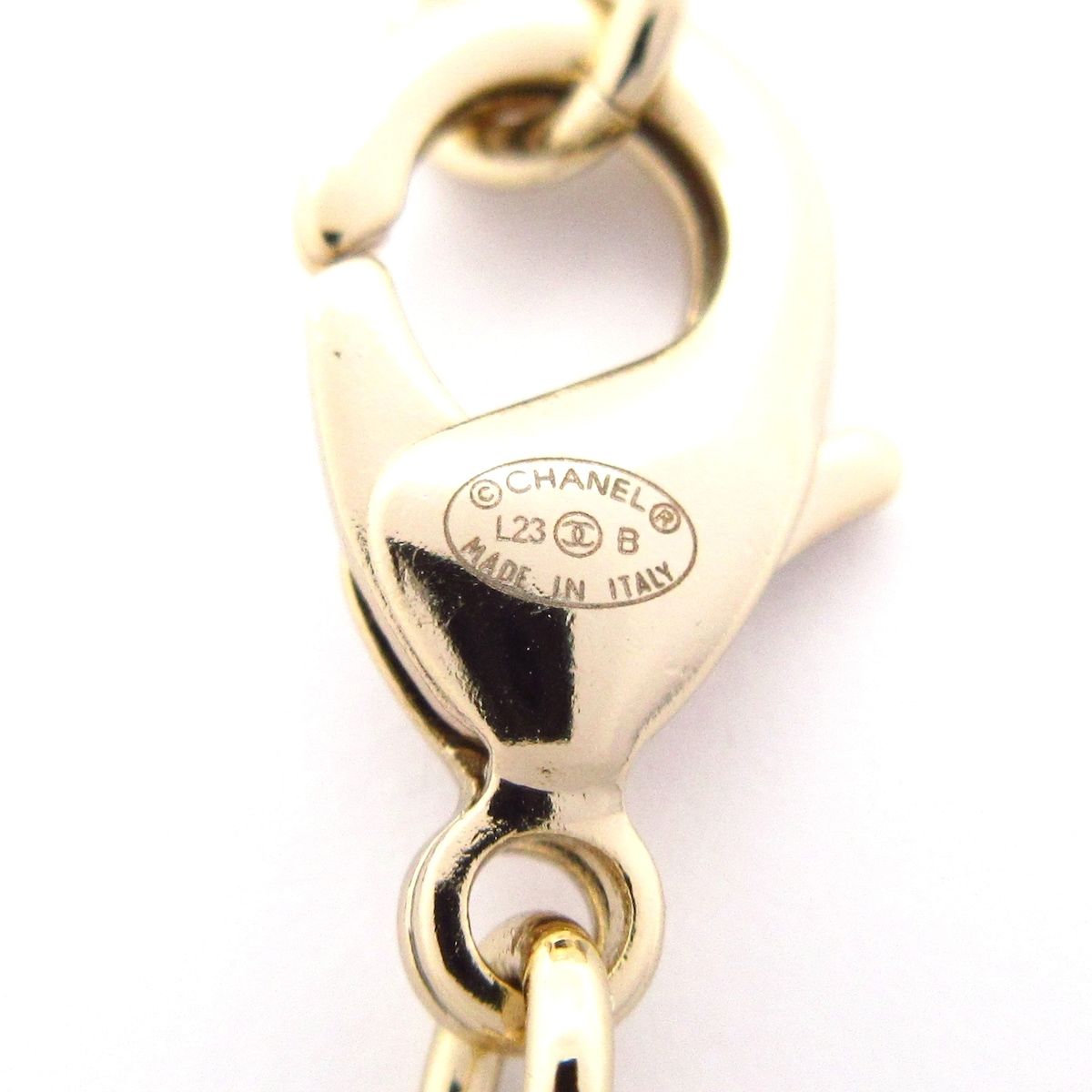 CHANEL(シャネル) ネックレス美品 ココマーク ゴールド×クリア  