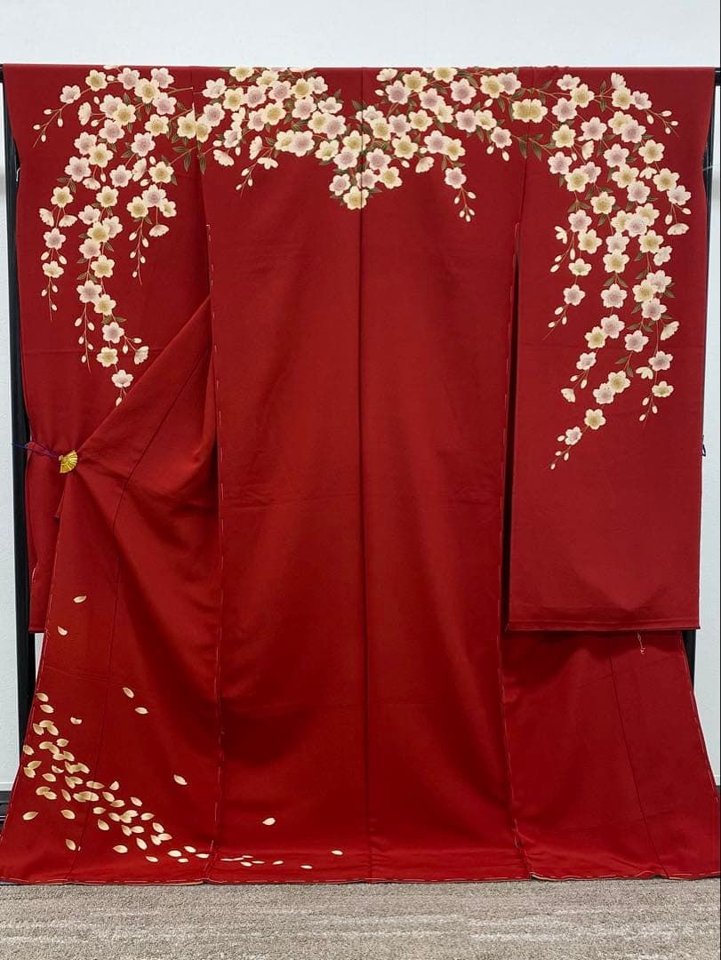 振袖 仮絵羽 こむさでもーど 舞台衣装 正絹 未仕立て品 八掛付き MOK 809