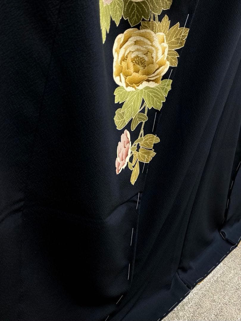 振袖 仮絵羽 こむさでもーど 舞台衣装 正絹 未仕立て品 八掛付きMOK810