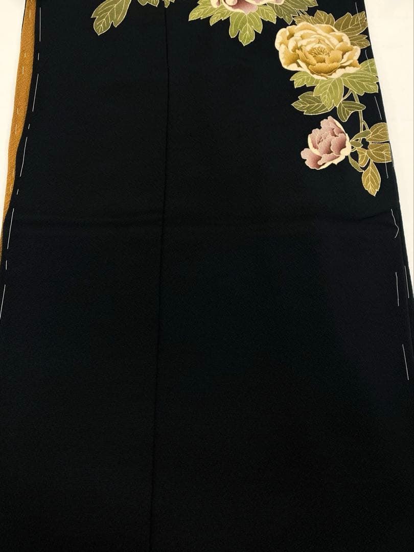 振袖 仮絵羽 こむさでもーど 舞台衣装 正絹 未仕立て品 八掛付きMOK810