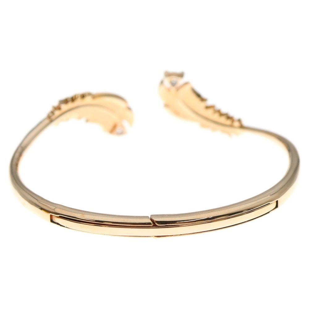SWAROVSKI スワロフスキー 羽 フェザー バングル ブレスレット GP ゴールド レディース