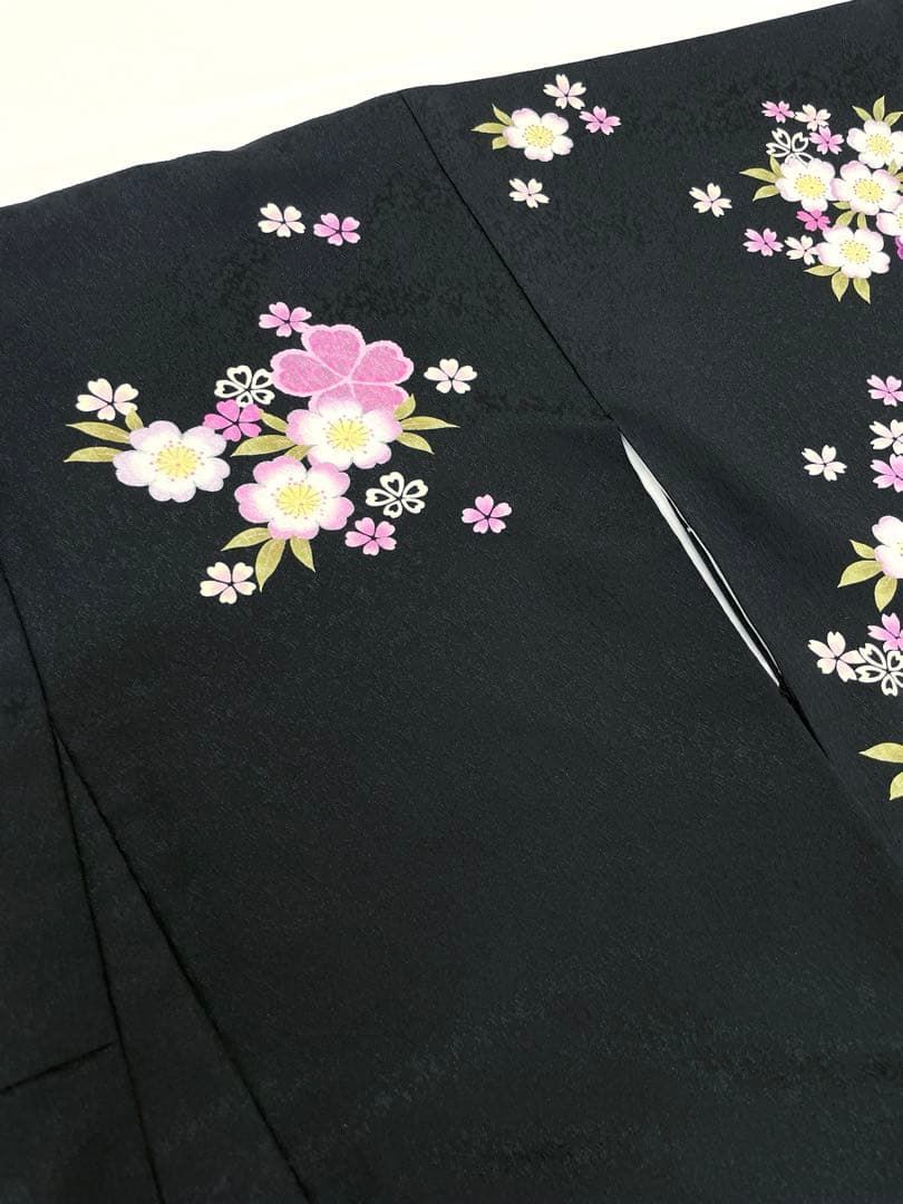 二尺袖 ポリエステル着物 紋意匠 桜 袴用 MOP462 - メルカリ