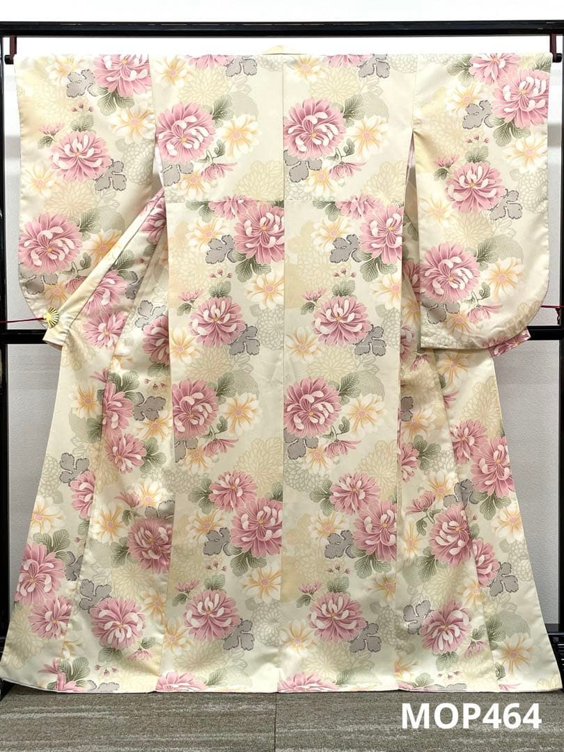 二尺袖 ポリエステル着物 紋意匠 袴用 MOP 464