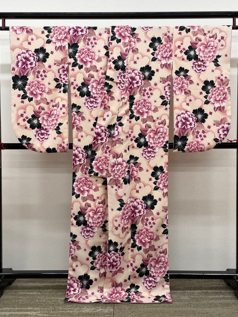 二尺袖 NICOLE ポリエステル着物 紋意匠 袴用 MOP 466