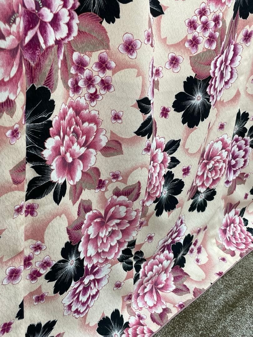  二尺袖 NICOLE ポリエステル着物 紋意匠 袴用 MOP 466 振袖 着物