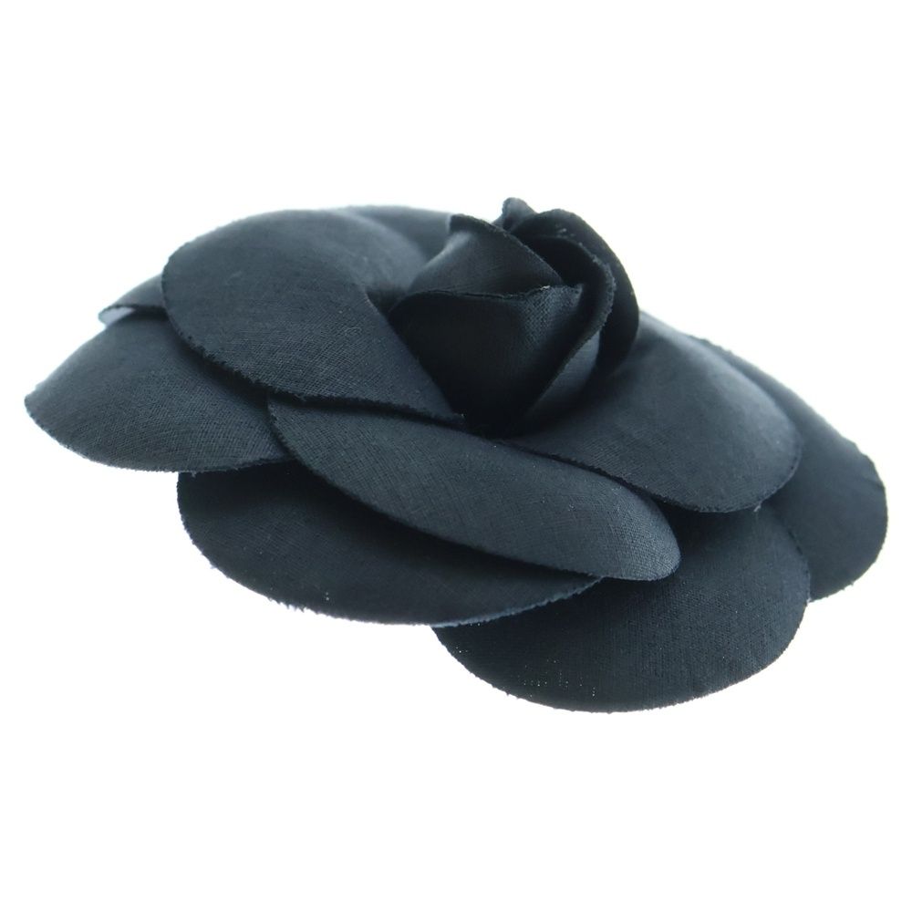 CHANEL (シャネル) カメリア フラワー ブローチ ピンバッジ ネイビー