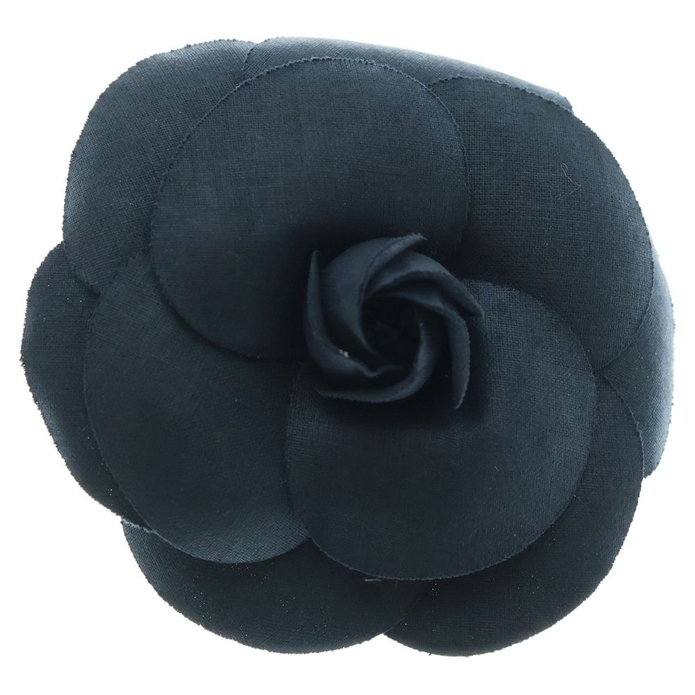 CHANEL シャネル カメリア フラワー ブローチ ピンバッジ ネイビー