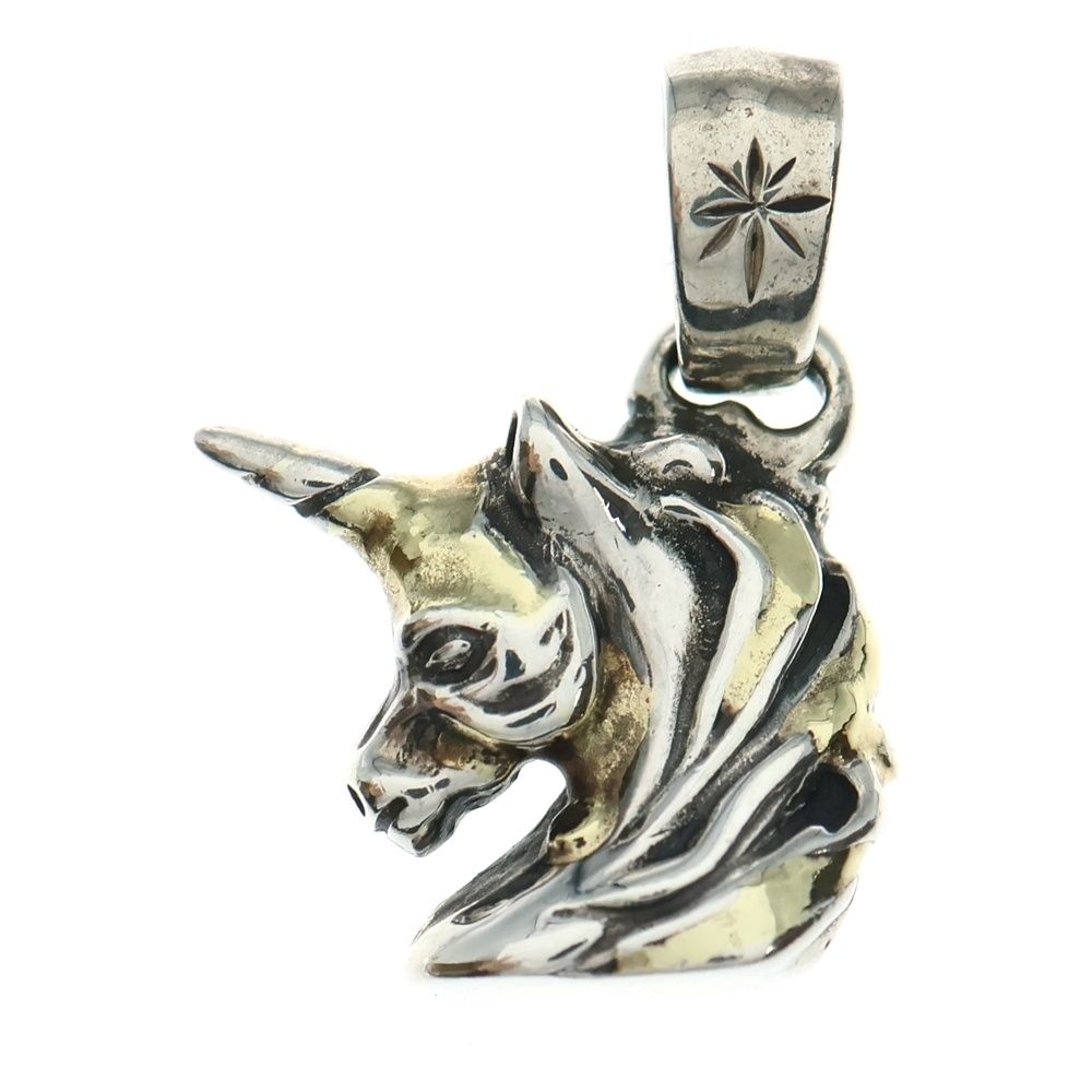 Bill Wall Leather BWL ビルウォールレザー Unicorn charm w 18K GOLD ユニコーン チャーム シルバー ゴールド