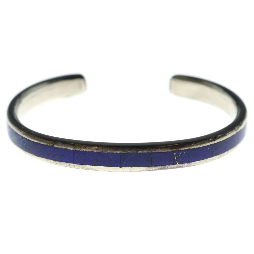 INDIAN JEWELRY インディアンジュエリー ズニ族 Larry Loretto作 インレイナローバングル シルバー