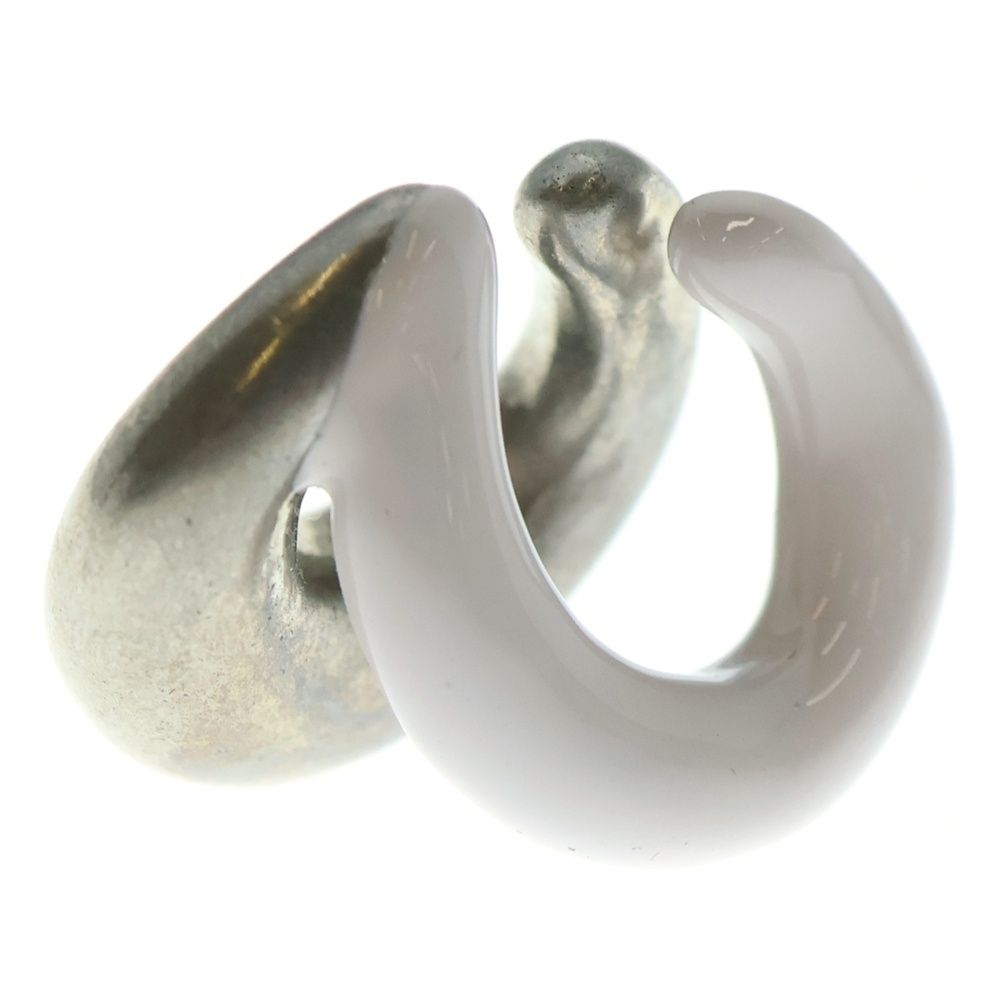 NO BRAND ノーブランド 23SS PANCONESI パンコネージ DOUBLE MOON ダブル ムーン フープイアリング イヤーカフ シルバー S23-EA021-S