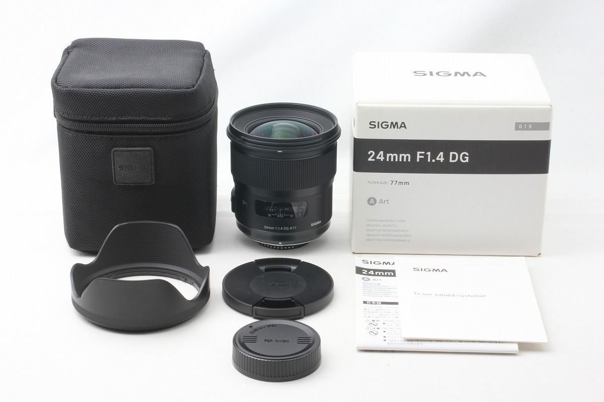 シグマ SIGMA 24mm F1.4 DG HSM Art ニコンF用 完備 元箱 48747