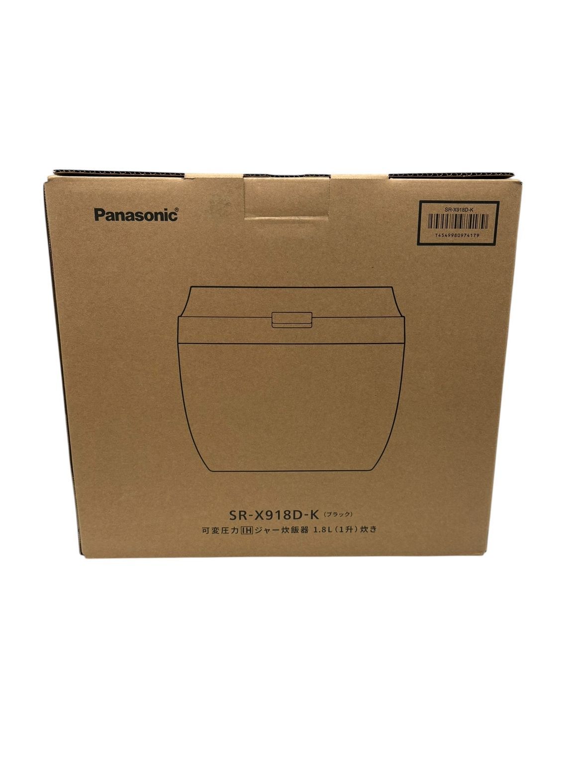 1017 パナソニック 可変圧力IHジャー炊飯器 SR X 918 D K ブラック 1 8 L 1升炊き BISTRO Panasonic 家電