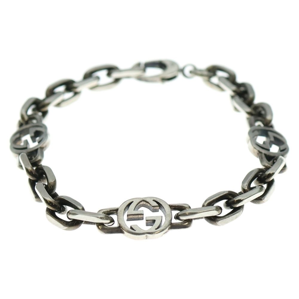 GUCCI グッチ インターロッキングG チェーン ブレスレット シルバー 620798