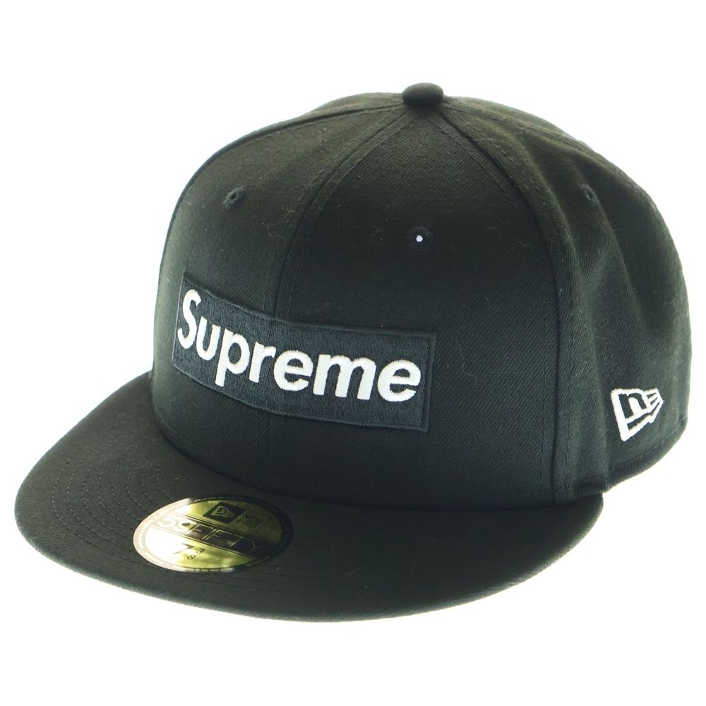 SUPREME シュプリーム 21AW ×NEW ERA ニューエラ ボックスロゴ 6パネル キャップ 帽子 ブラック G2709232021