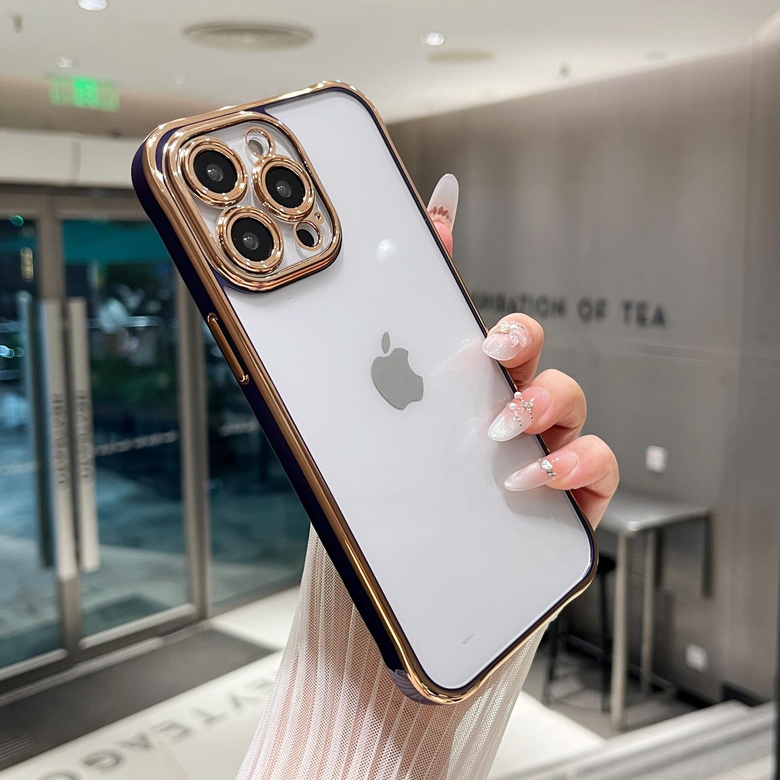 新品 ZTOFERA for iPhone 16 Pro Max ケース、クリスタルクリア