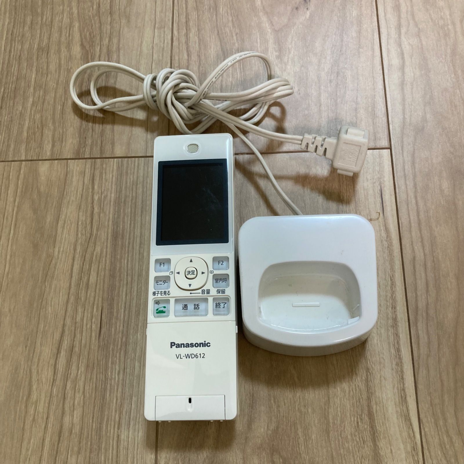 ⭐️ Panasonic VL-WD612 画面付きインターホン子機 充電台付き - メルカリ