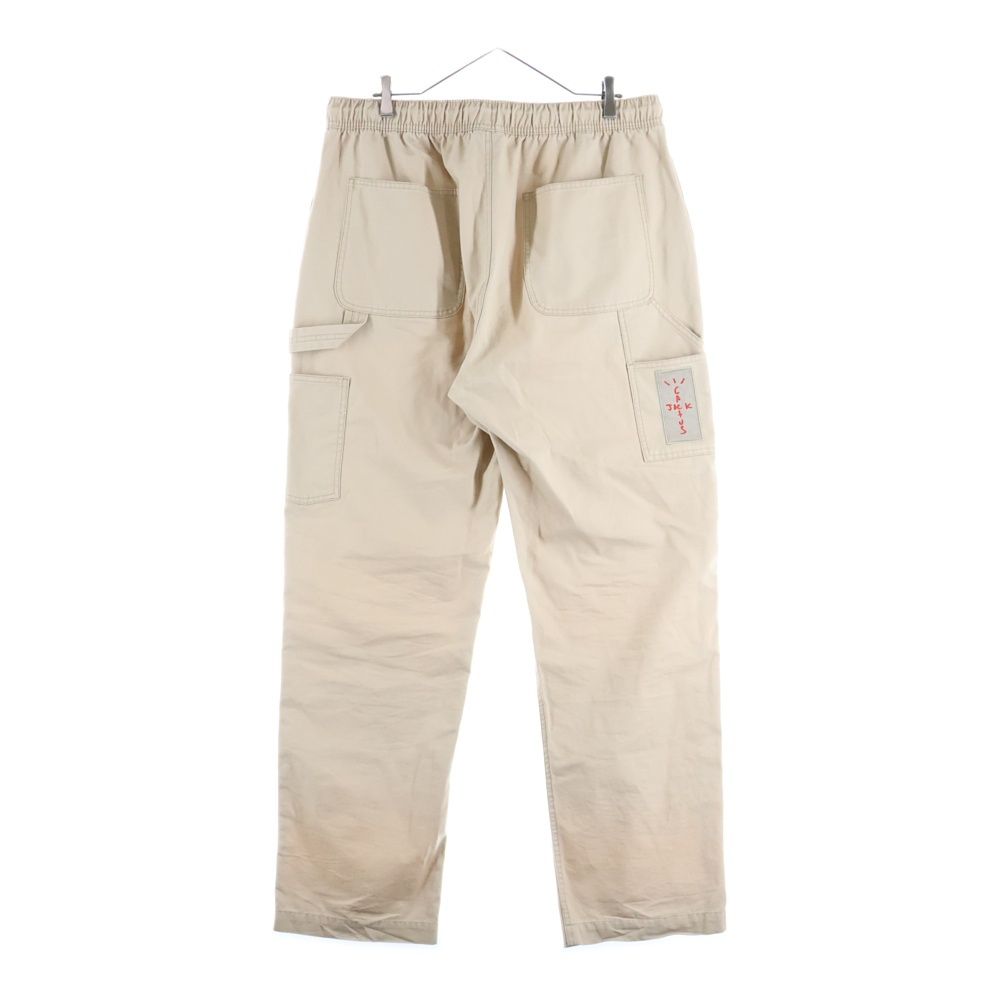 JORDAN BRAND ジョーダンブランド ×CACTUS JACK AS M J TS CANVAS PANT カクタスジャック キャンバス ワッペンロゴ イージー ぺインターパンツ ベージュ DD4779-201