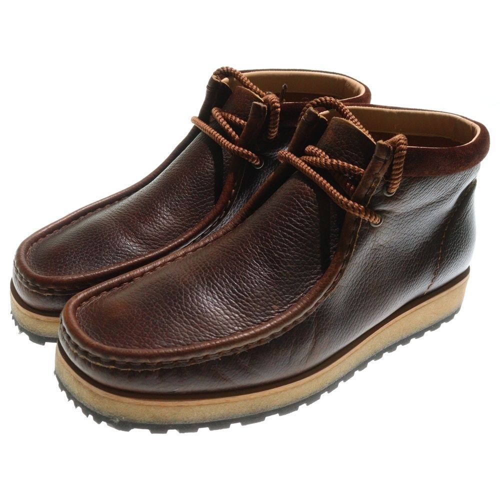 Clarks クラークス WALLABEE SCOUT ワラビー スカウト レザーモカシンブーツ ブラウン UK9 27cm 26178204