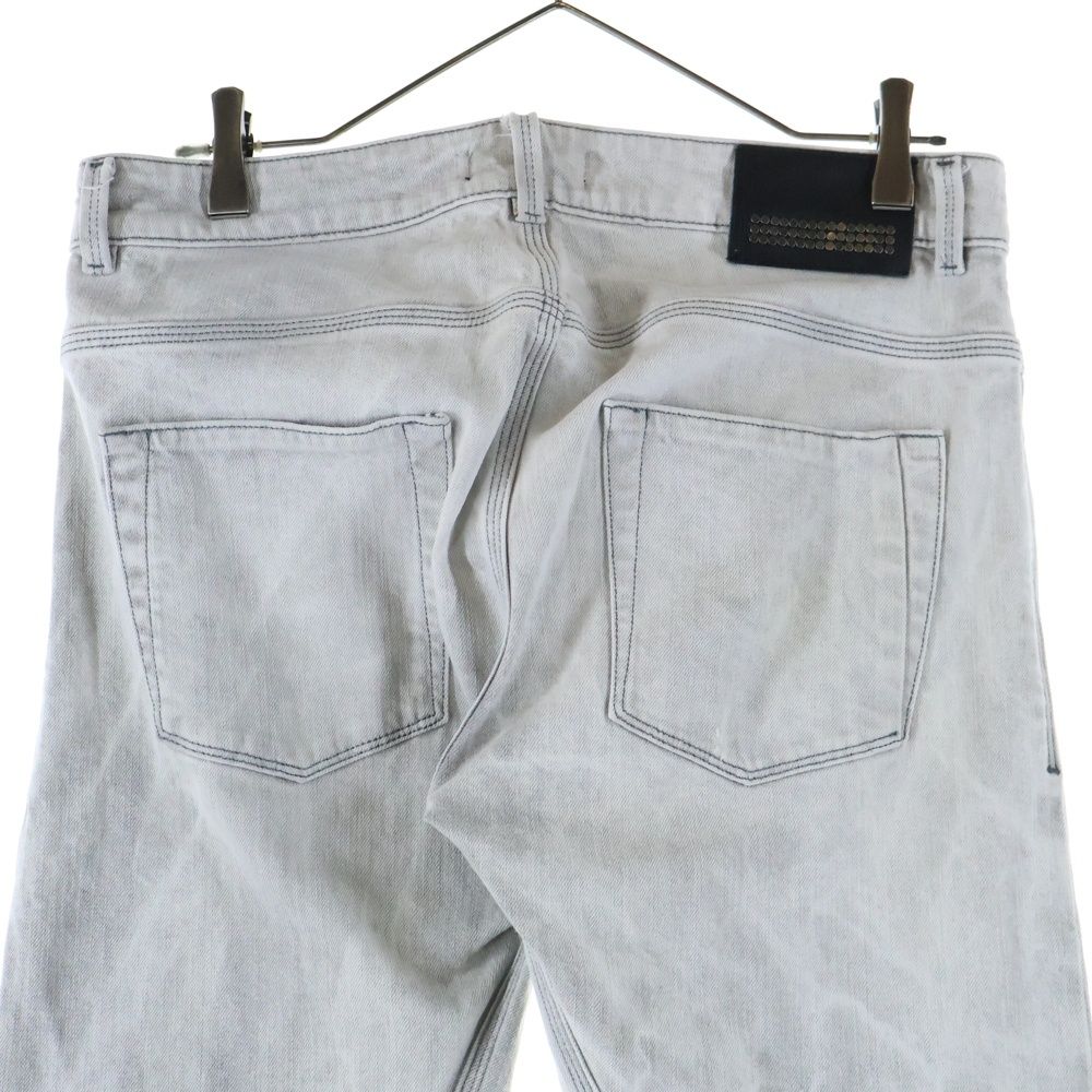 Diesel black gold グレー デニム DIESEL BLACK GOLD (ディーゼルブラックゴールド) ブリーチド