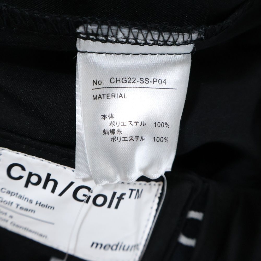 HELM キャプテンズ ヘルム Golf Pants ゴルフウェア ロングパンツ ブラック CHG 22 SS P 04 クルーネック チノパン 