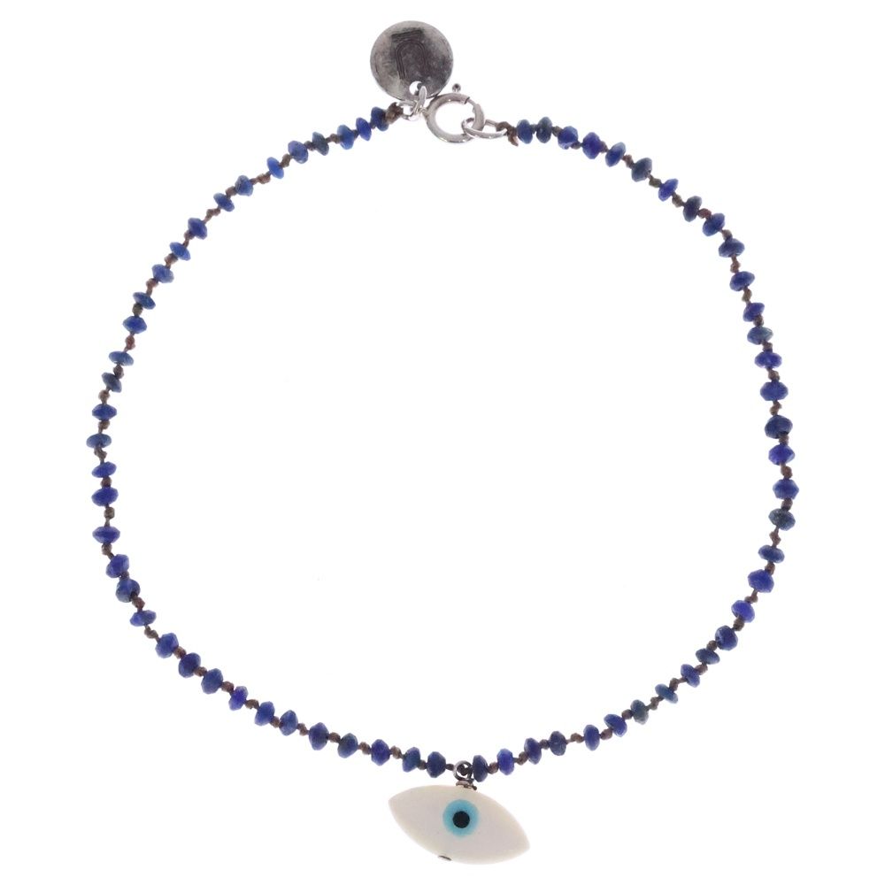 アンダーカバー x SEE REAL FLOWERS 25 SS Evilブレスレット ラピスラズリ 8 ネイビー
