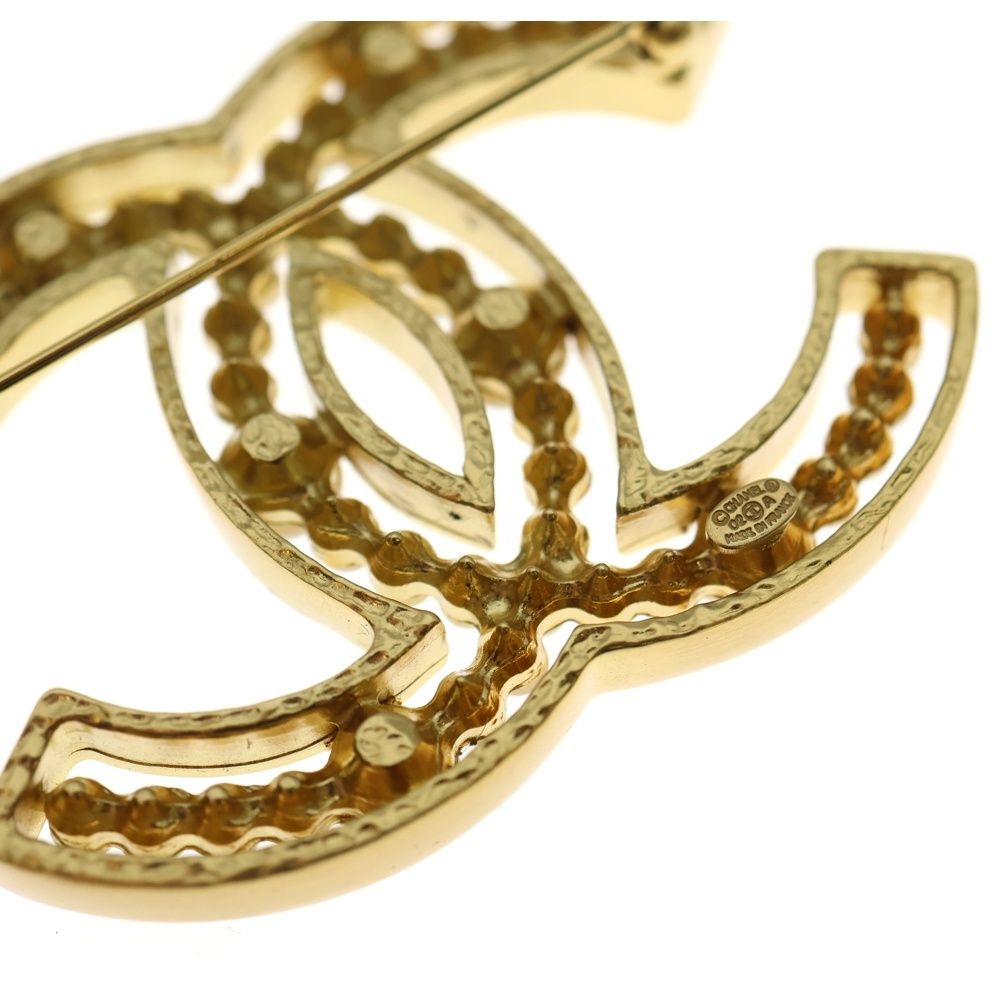 CHANEL (シャネル) ココマーク パールブローチ ゴールド GP パール