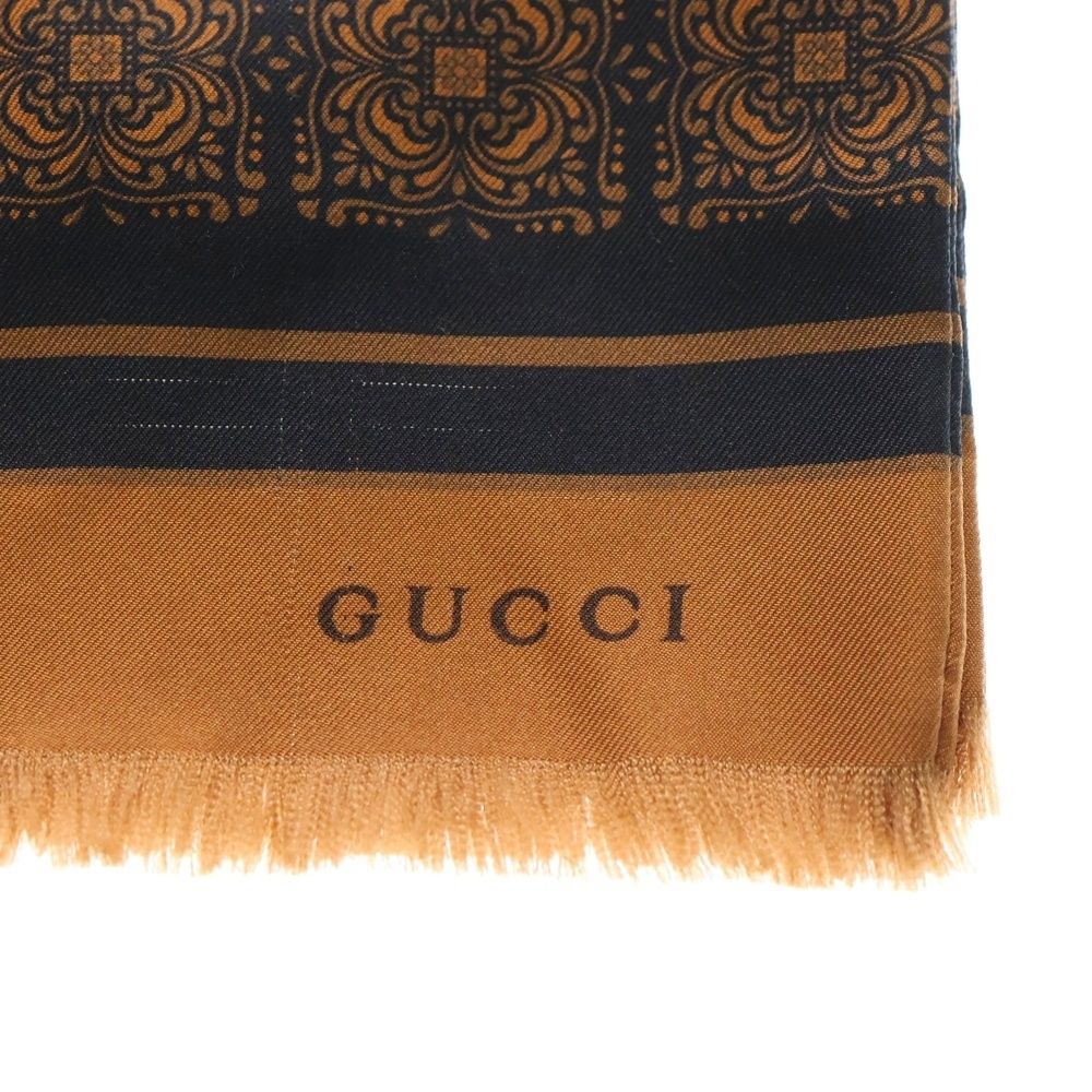  GUCCI グッチ 総柄 スカーフ マルチ バンダナ スカーフ 小物