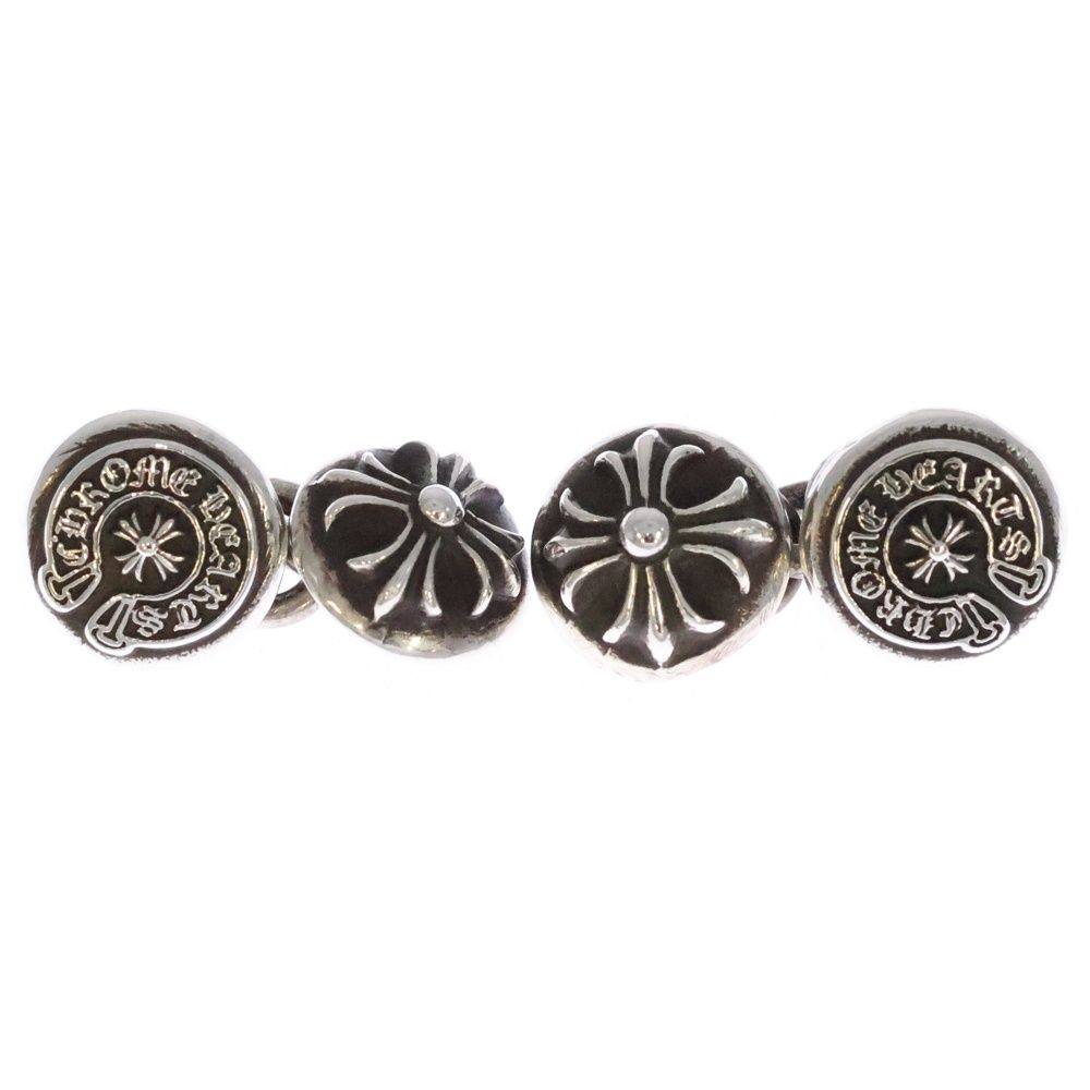 CHROME HEARTS クロムハーツ CUFF LINKS CROSS BALL カフリンクス クロスボール シルバー