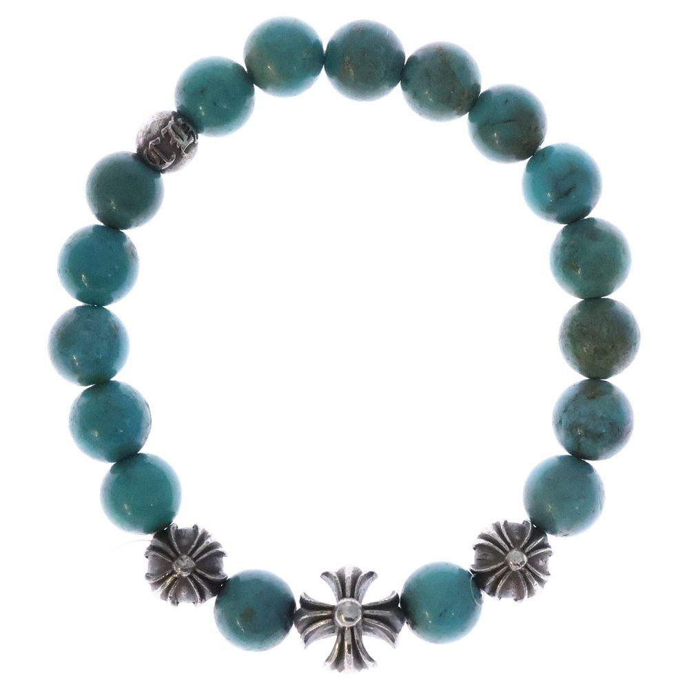 CHROME HEARTS クロムハーツ 8mm BEAD ビーズ ブレスレット シルバー ターコイズ